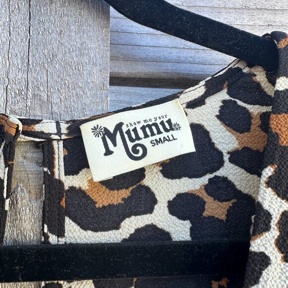 Show Me Your Mumu Tallara Low Cut Animal Print Cheetah Romper Dress - S - Picture 5 of 6